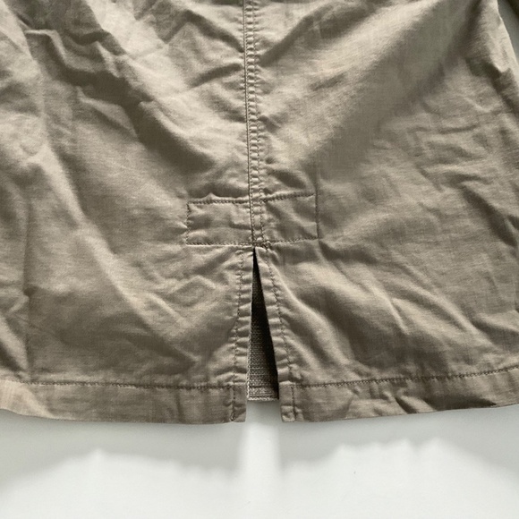 Comptoir Des Cottonniers Linen Coat XS/S Tan Asymmetrical Blend Boho Lagenlook - Picture 10 of 13